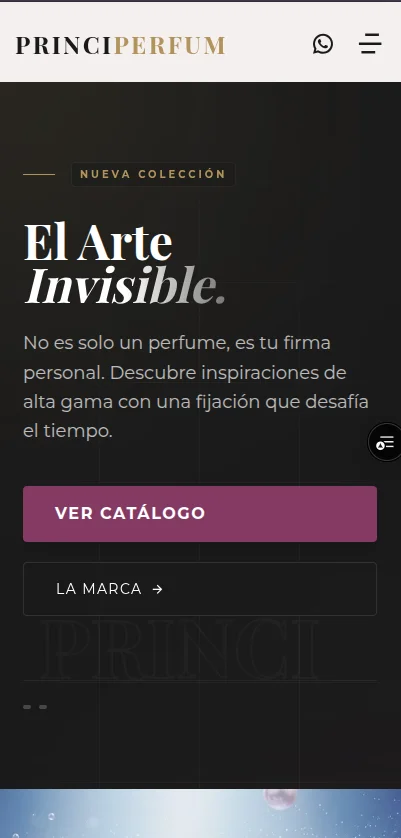 Vista móvil secundaria de Principerfum