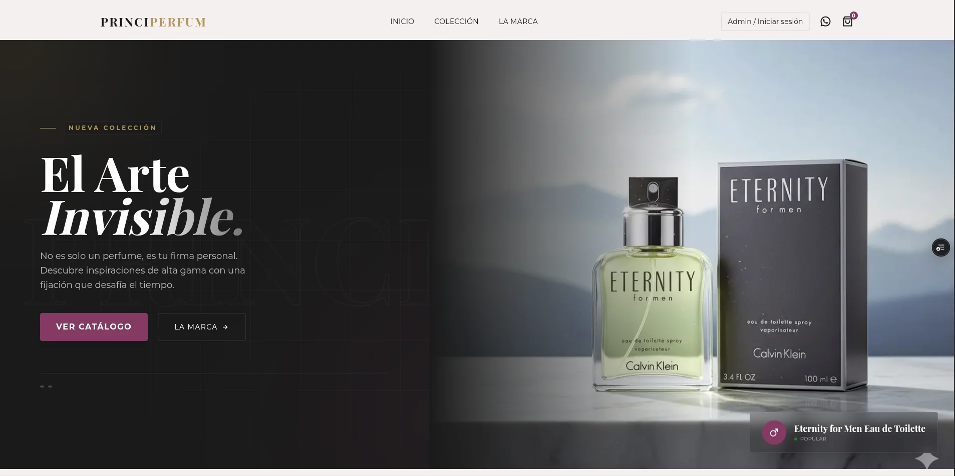 Vista desktop de Principerfum