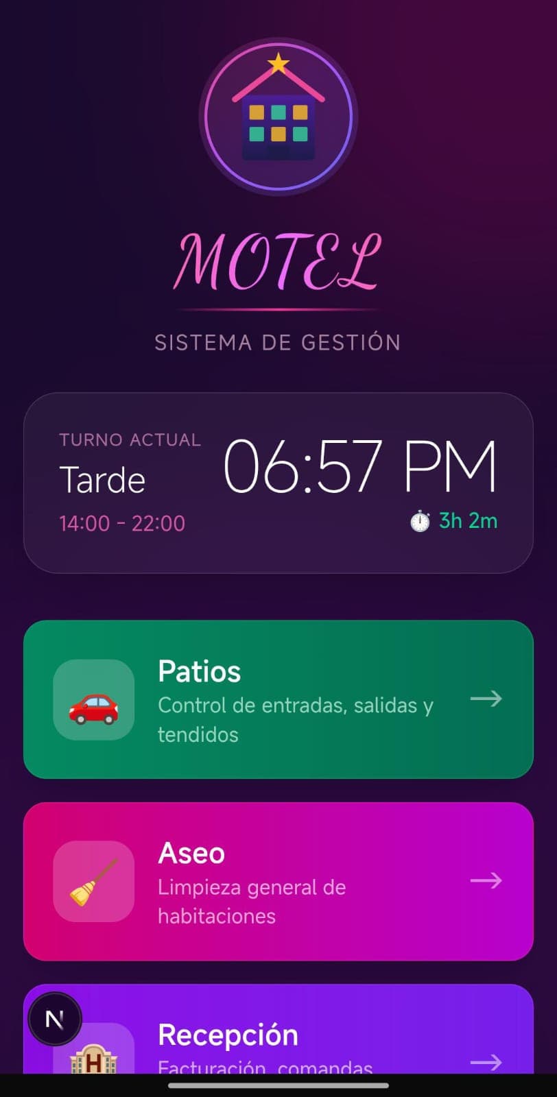 MotelPro mobile preview
